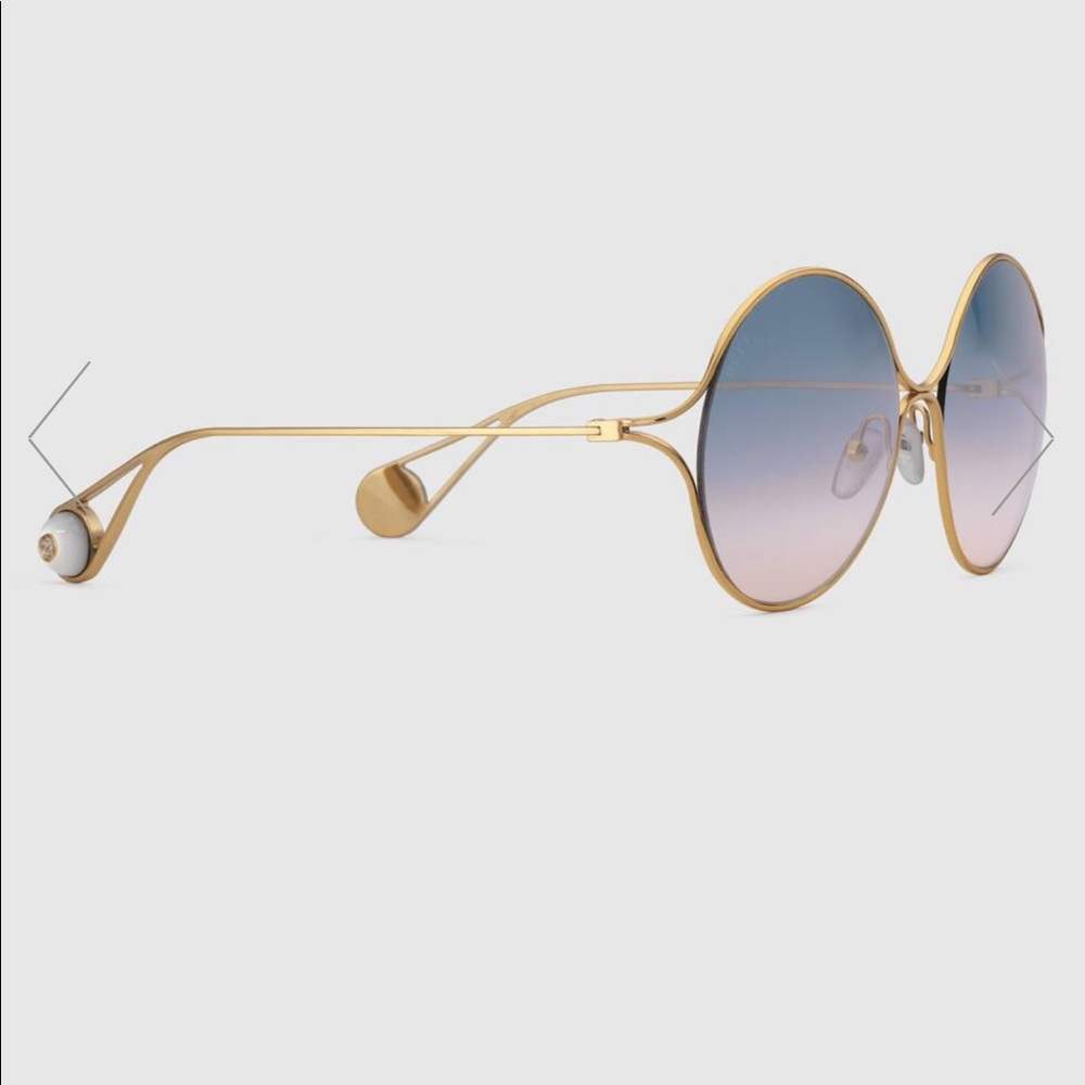GUCCI Round-frame metal sunglasses 🔥